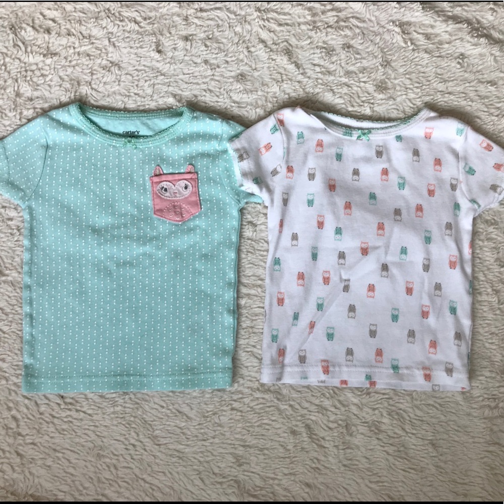 Owl Short sleeve T Shirt Set